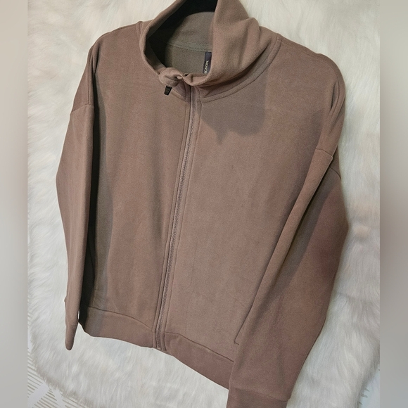 Mondetta Classic Ultra Soft Cowl Neck Zip Sweater (NWOT) - Picture 2 of 7